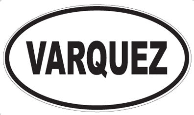 VARQUEZ - Oval Sticker