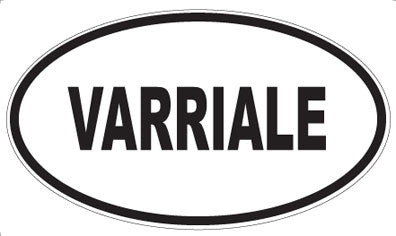 VARRIALE - Oval Sticker