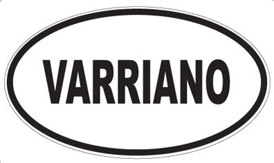 VARRIANO - Oval Sticker