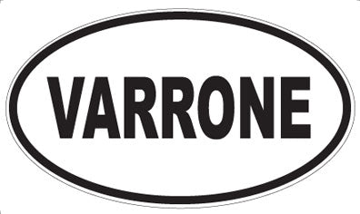 VARRONE - Oval Sticker