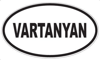 VARTANYAN - Oval Sticker
