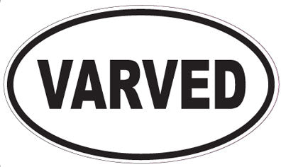 VARVED - Oval Sticker