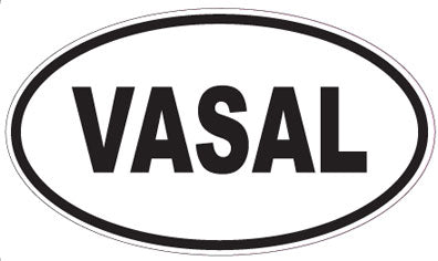 VASAL - Oval Sticker