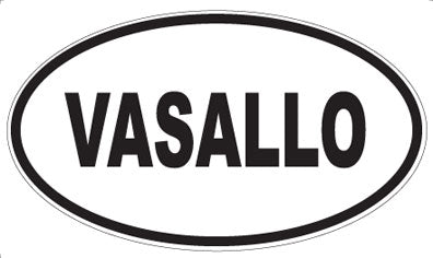 VASALLO - Oval Sticker