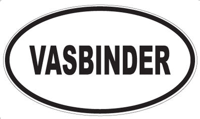 VASBINDER - Oval Sticker