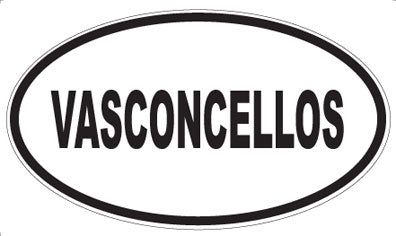 VASCONCELLOS - Oval Sticker