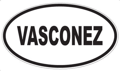 VASCONEZ - Oval Sticker