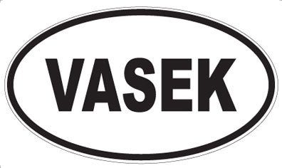 VASEK - Oval Sticker