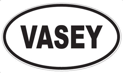 VASEY - Oval Sticker
