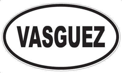 VASGUEZ - Oval Sticker