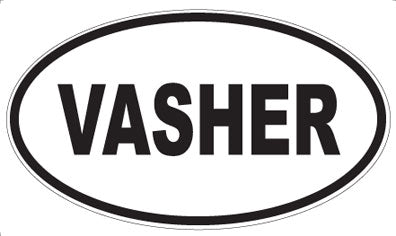 VASHER - Oval Sticker