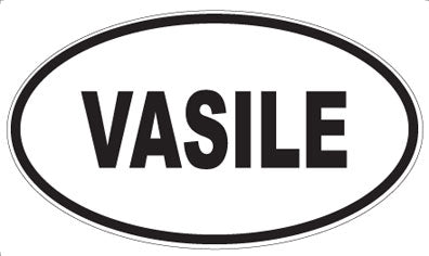 VASILE - Oval Sticker