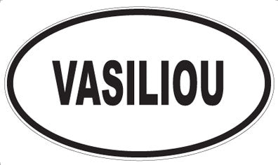 VASILIOU - Oval Sticker
