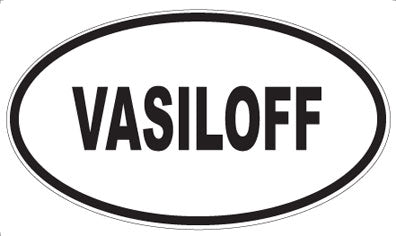 VASILOFF - Oval Sticker