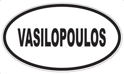 VASILOPOULOS - Oval Sticker