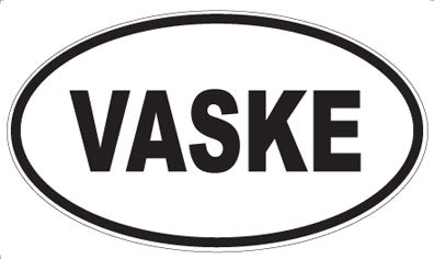 VASKE - Oval Sticker