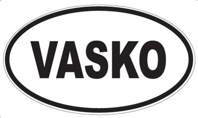 VASKO - Oval Sticker