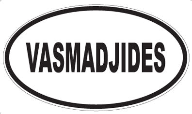 VASMADJIDES - Oval Sticker
