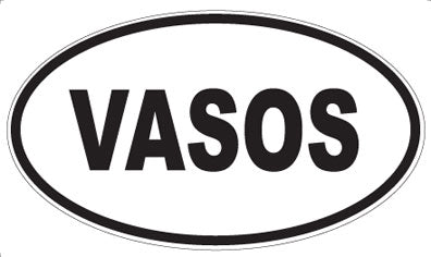 VASOS - Oval Sticker