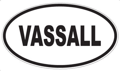 VASSALL - Oval Sticker
