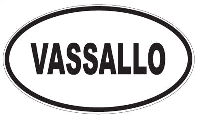 VASSALLO - Oval Sticker