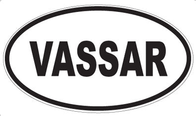 VASSAR - Oval Sticker