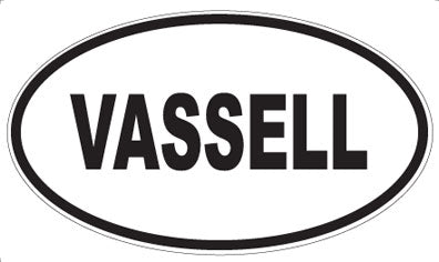 VASSELL - Oval Sticker