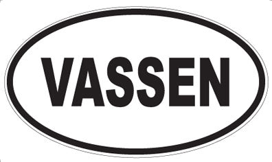 VASSEN - Oval Sticker