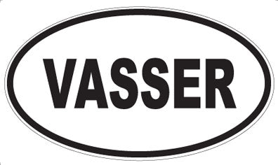 VASSER - Oval Sticker