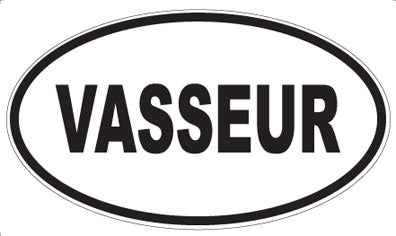 VASSEUR - Oval Sticker