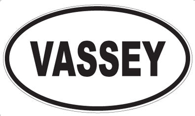 VASSEY - Oval Sticker