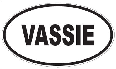 VASSIE - Oval Sticker