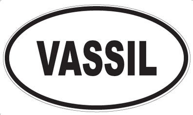 VASSIL - Oval Sticker