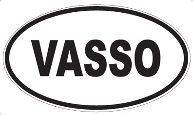VASSO - Oval Sticker