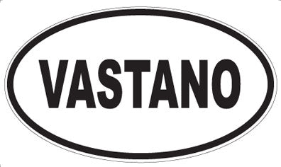 VASTANO - Oval Sticker