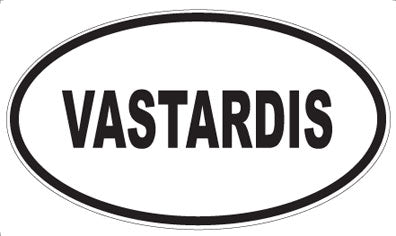 VASTARDIS - Oval Sticker
