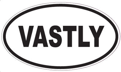 VASTLY - Oval Sticker
