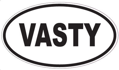 VASTY - Oval Sticker