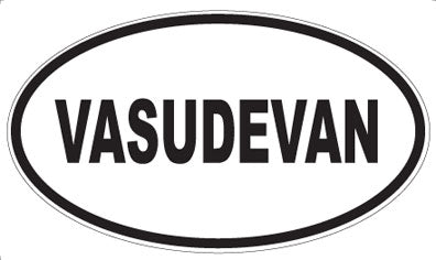 VASUDEVAN - Oval Sticker