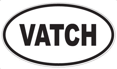VATCH - Oval Sticker