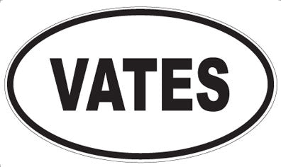 VATES - Oval Sticker