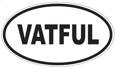 VATFUL - Oval Sticker
