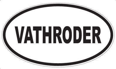 VATHRODER - Oval Sticker