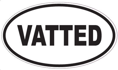 VATTED - Oval Sticker