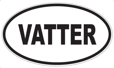 VATTER - Oval Sticker