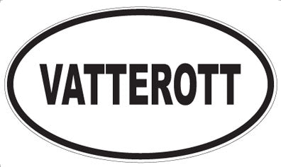 VATTEROTT - Oval Sticker