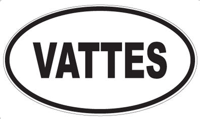 VATTES - Oval Sticker