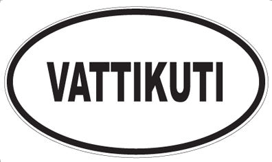 VATTIKUTI - Oval Sticker