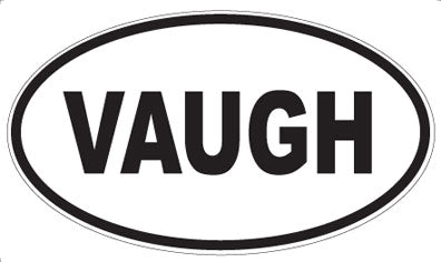 VAUGH - Oval Sticker