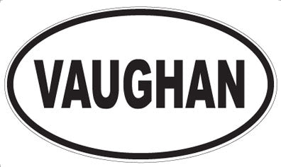VAUGHAN - Oval Sticker